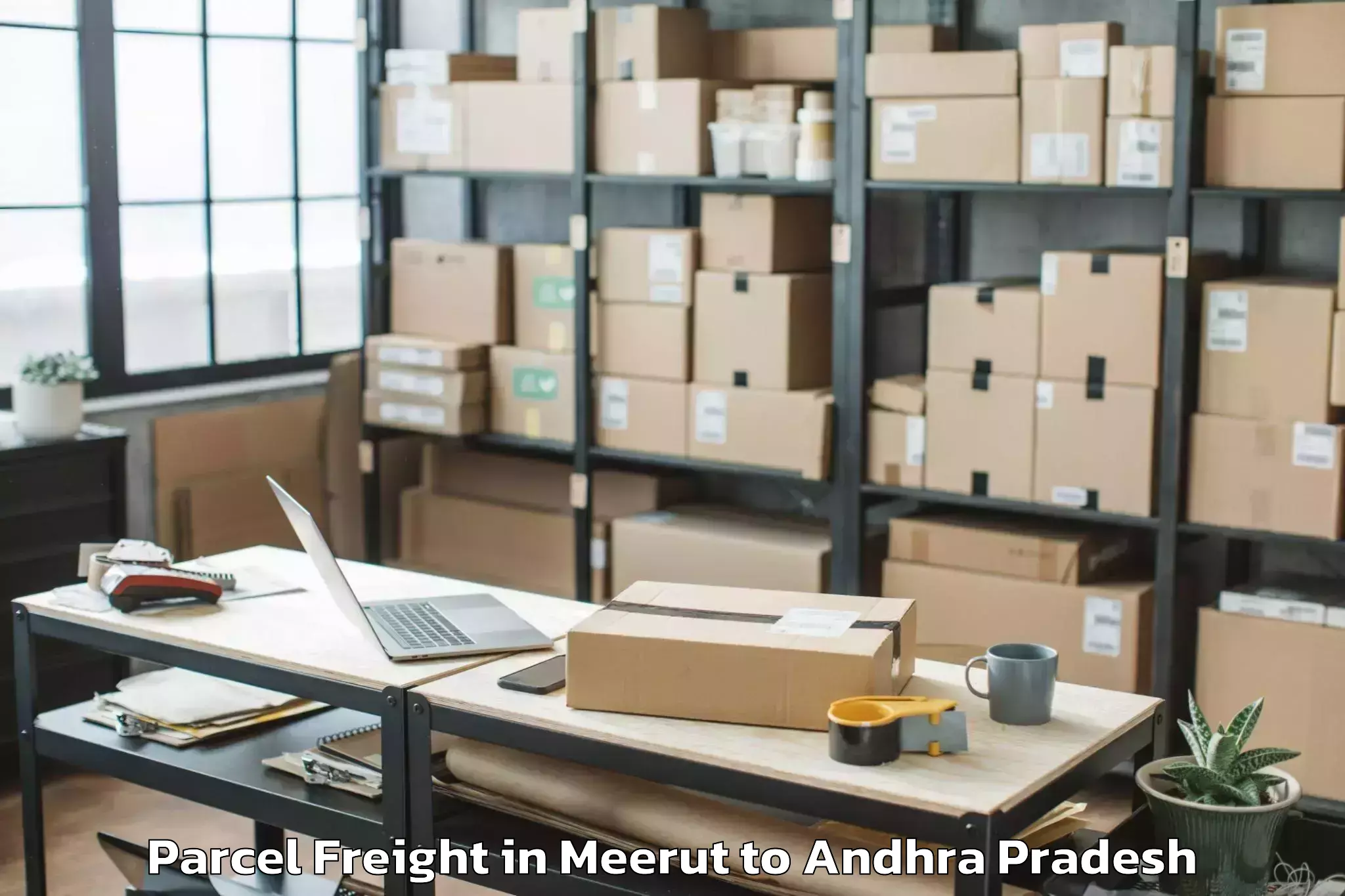 Comprehensive Meerut to Bhimadole Parcel Freight